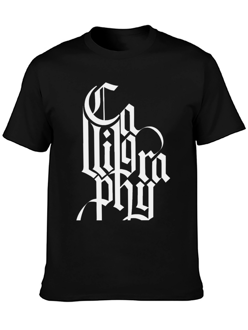 Gothic Typography Black T-Shirt