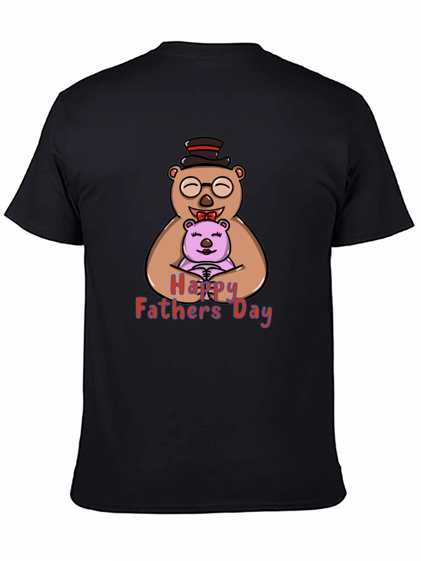 Happy Fathers Day Bear Hug Graphic T-Shirt