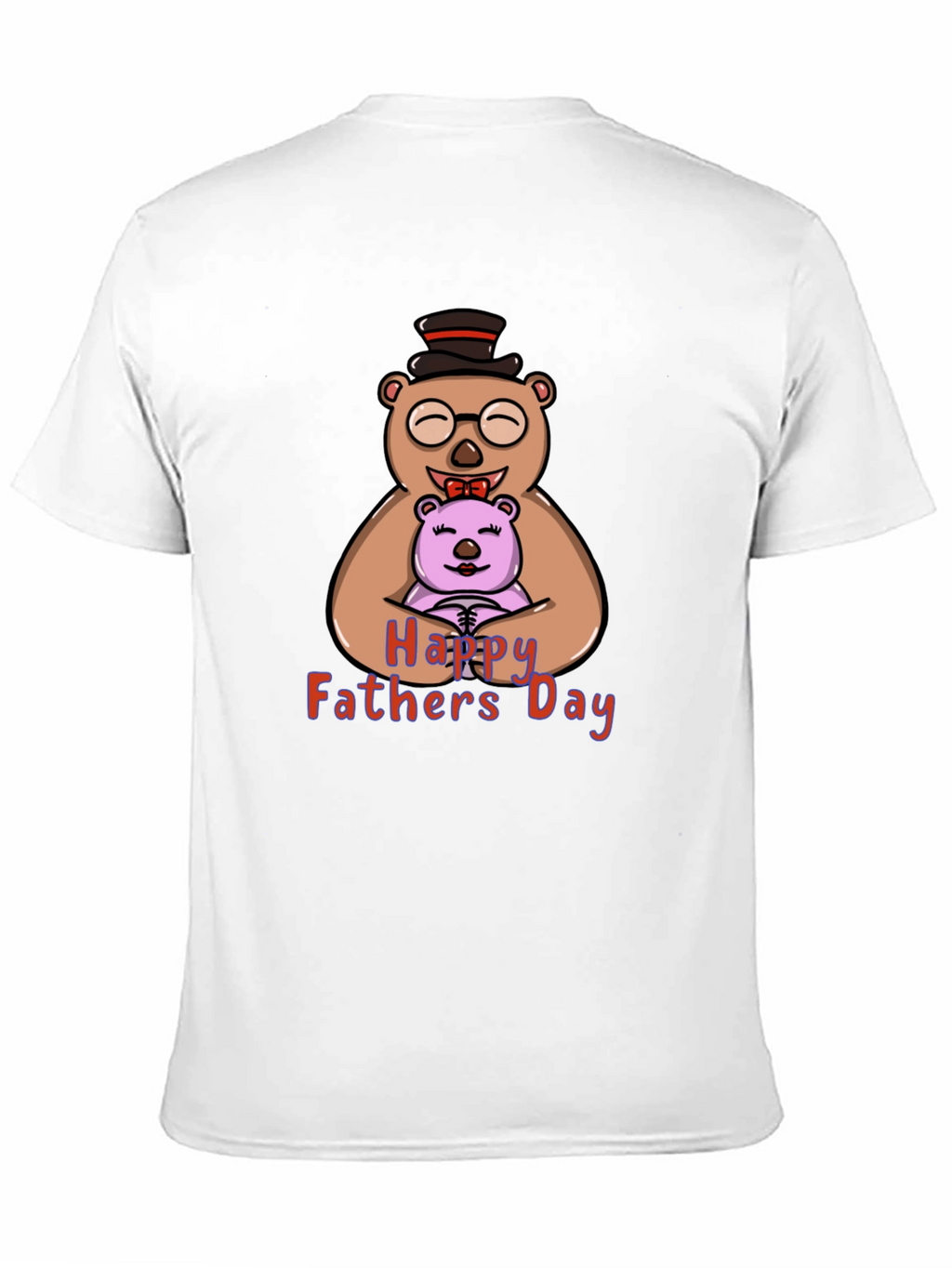 Happy Fathers Day Bear Hug Graphic T-Shirt
