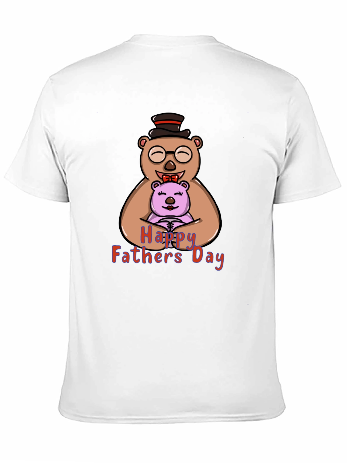 Happy Fathers Day Bear Hug Graphic T-Shirt
