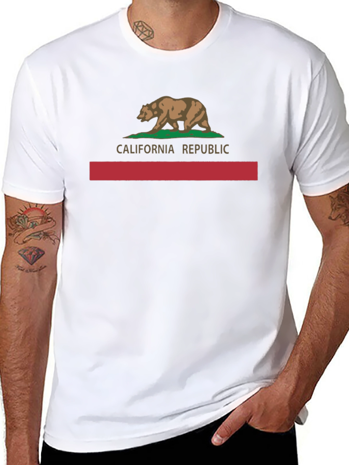 California Republic Bear T-Shirt - Black