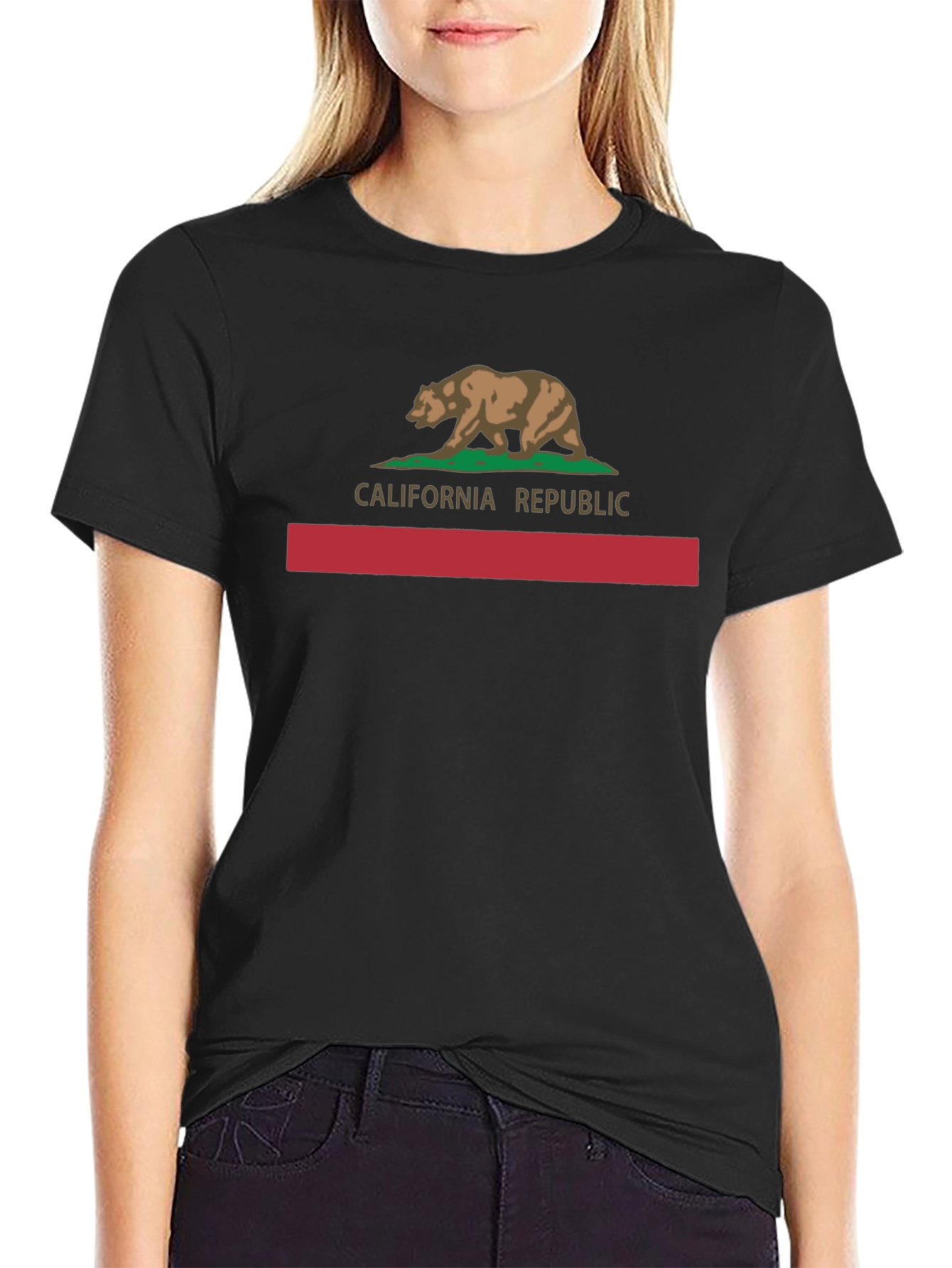 California Republic Bear T-Shirt - Black