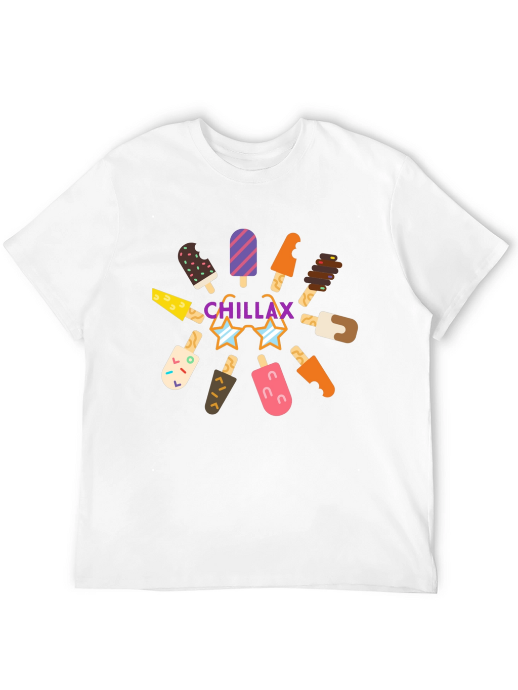 Chillax Ice Cream Graphic Tee - Summer Vibes!