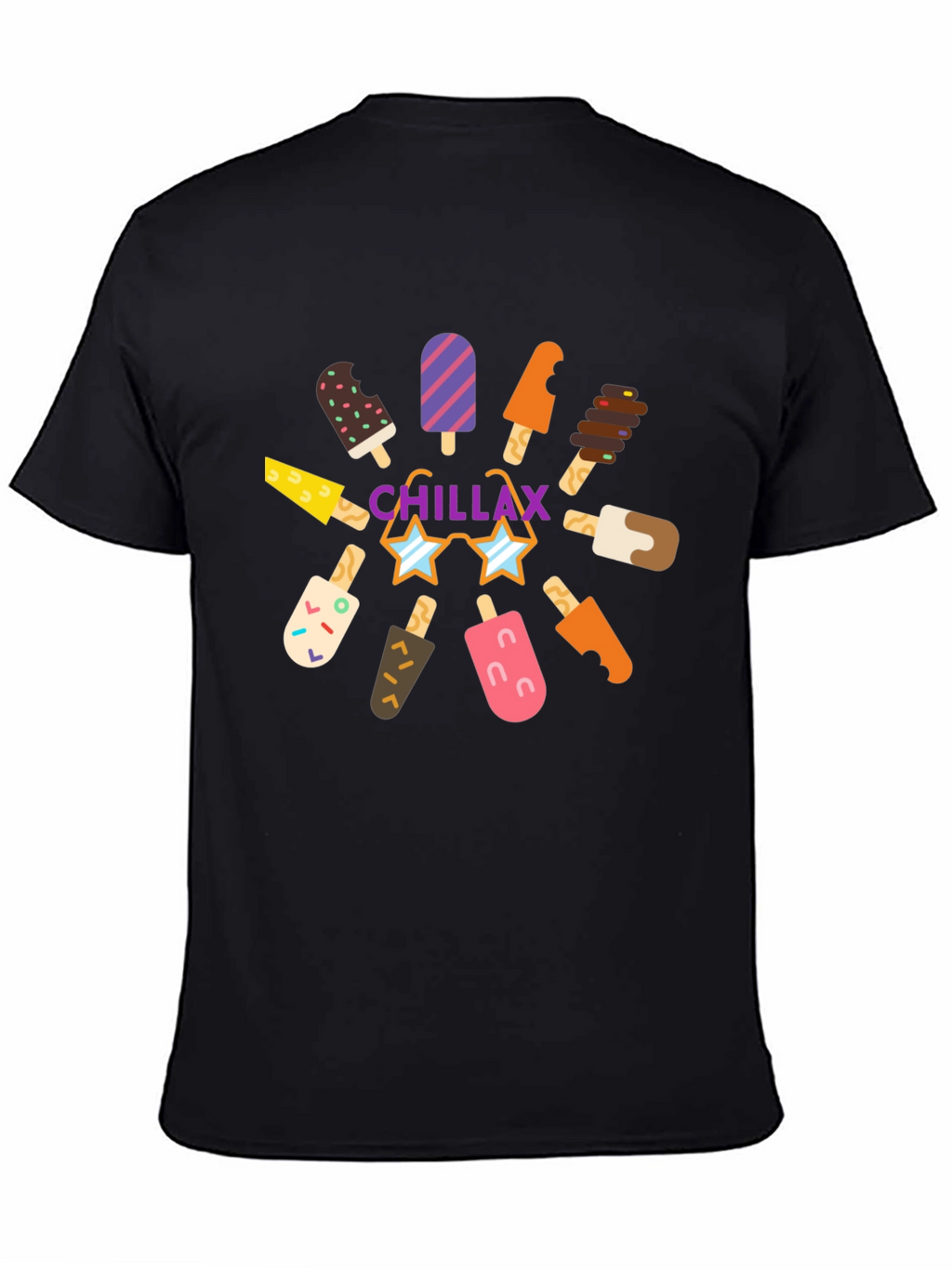 Chillax Ice Cream Graphic Tee - Summer Vibes!