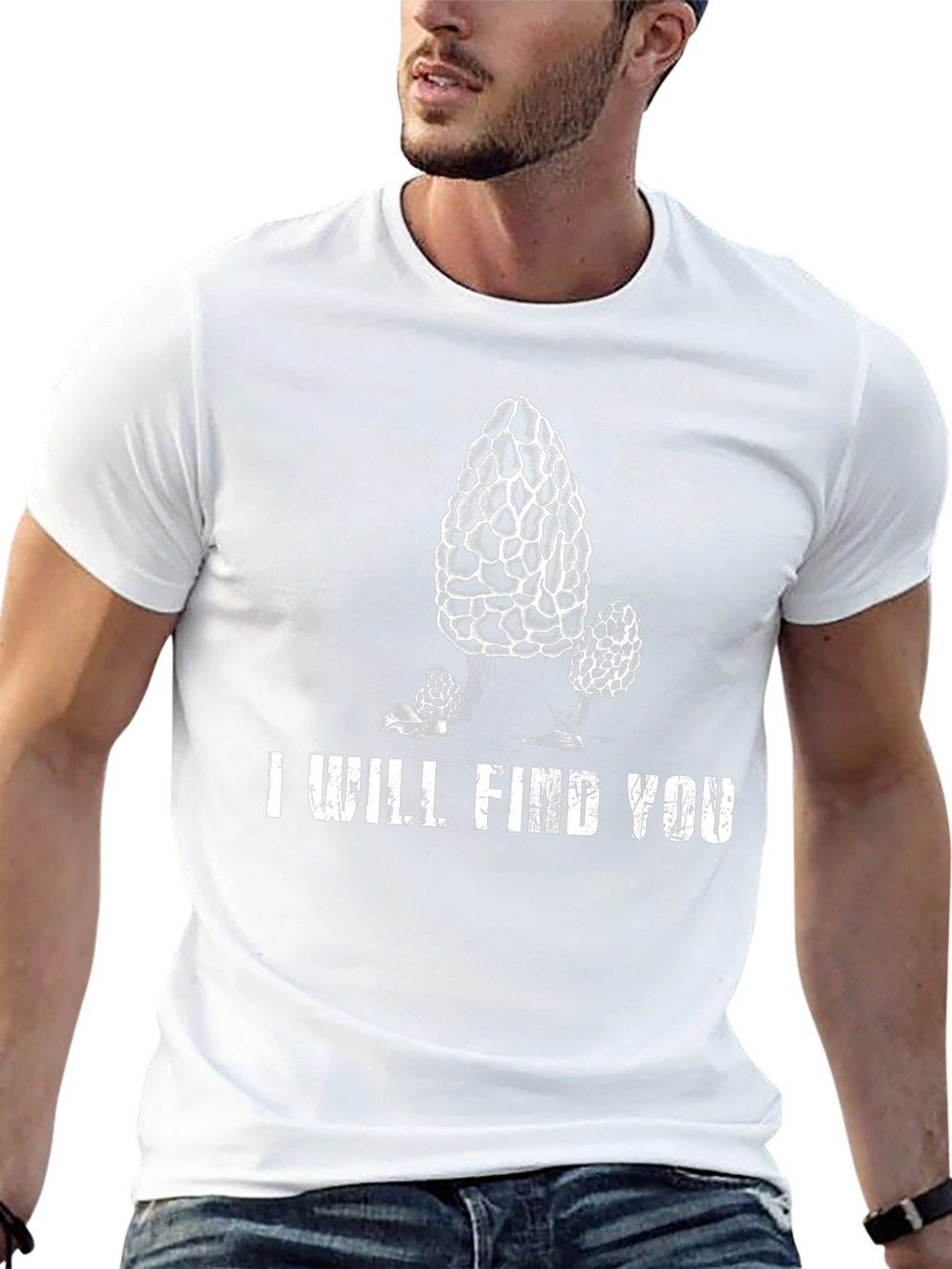 I Will Find You Morel Mushroom Graphic T-Shirt