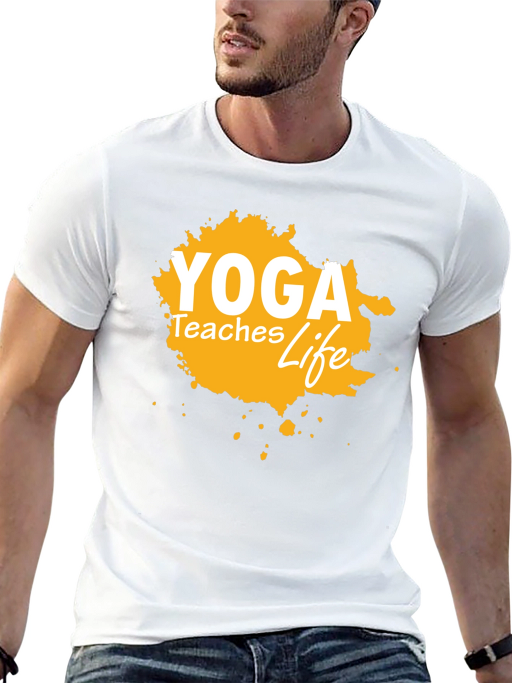 Yoga Teaches Life Graphic Tee
