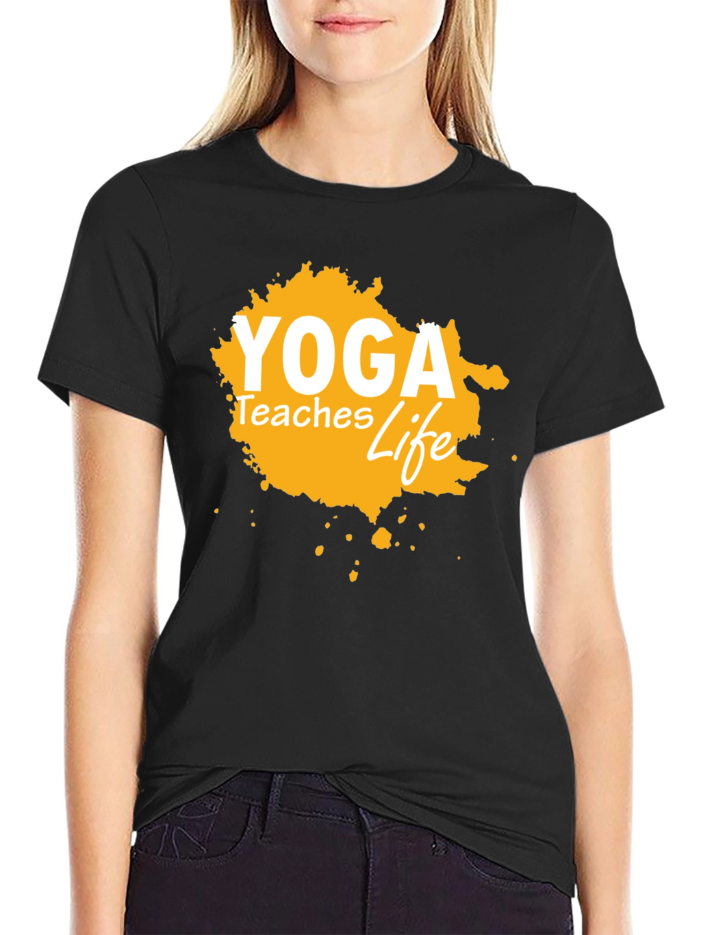 Yoga Teaches Life Graphic Tee