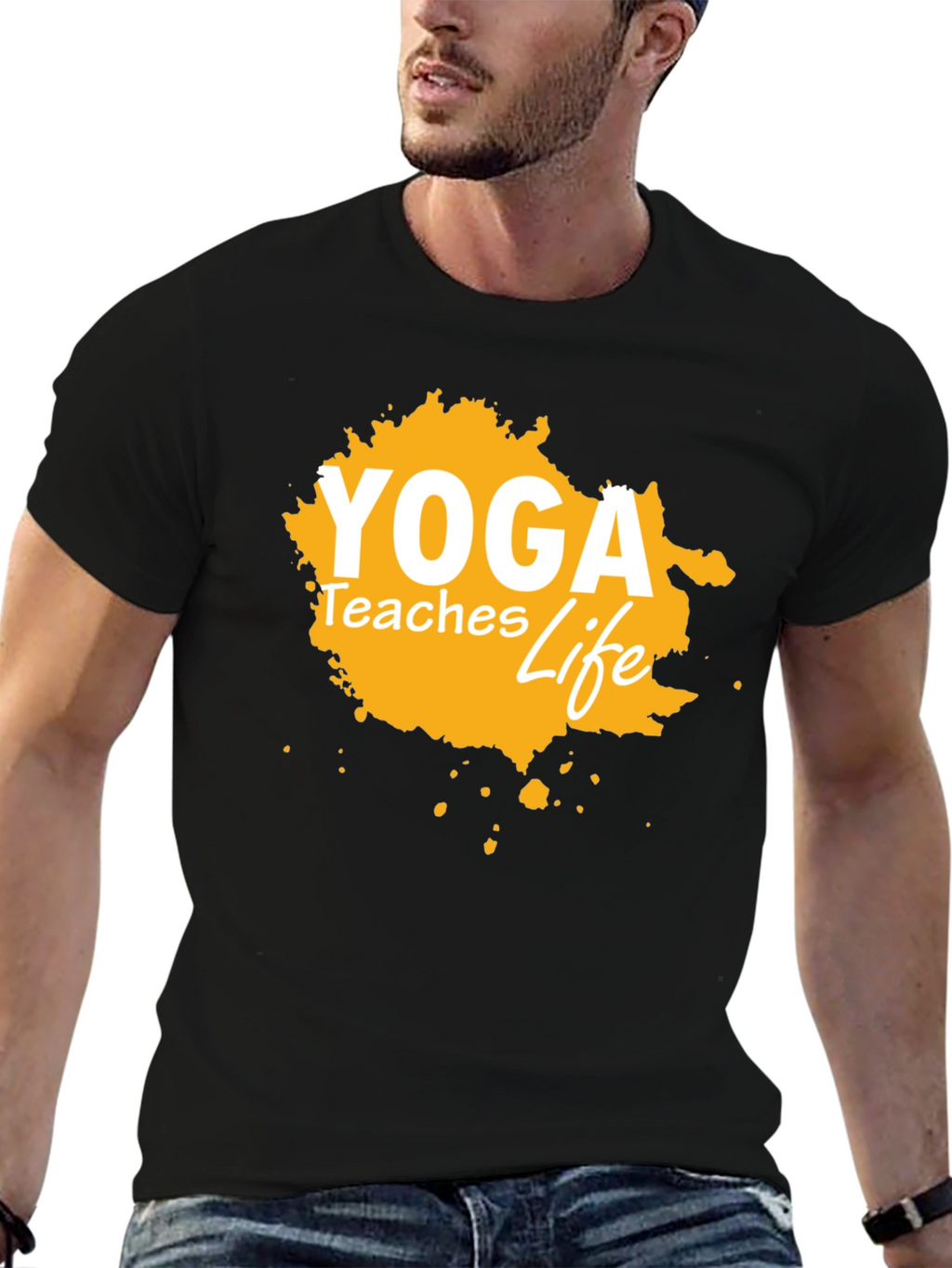 Yoga Teaches Life Graphic Tee