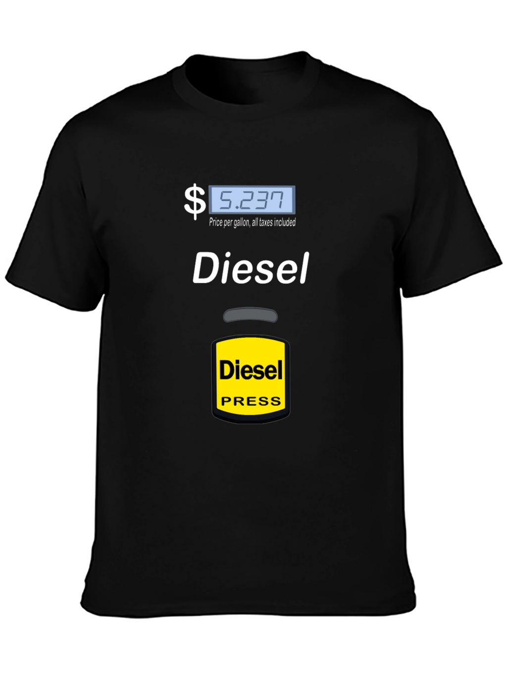 Diesel Press Funny Black T-Shirt