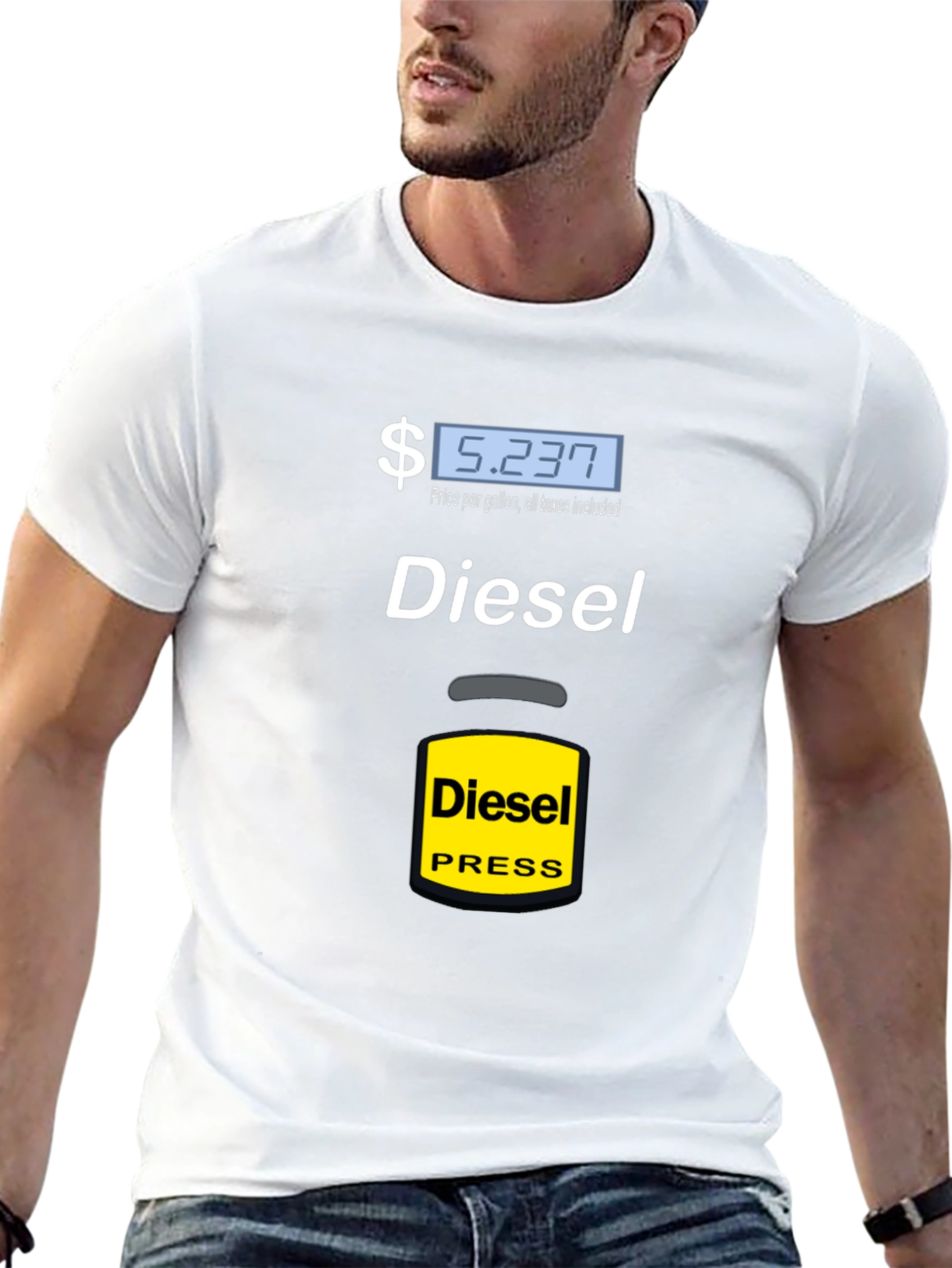 Diesel Press Funny Black T-Shirt