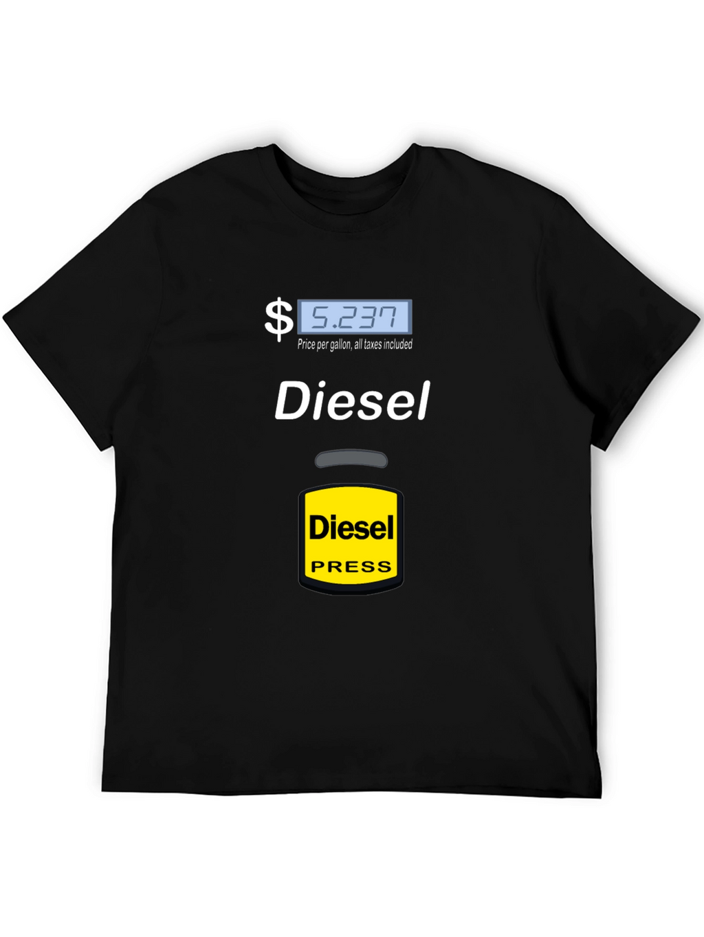 Diesel Press Funny Black T-Shirt
