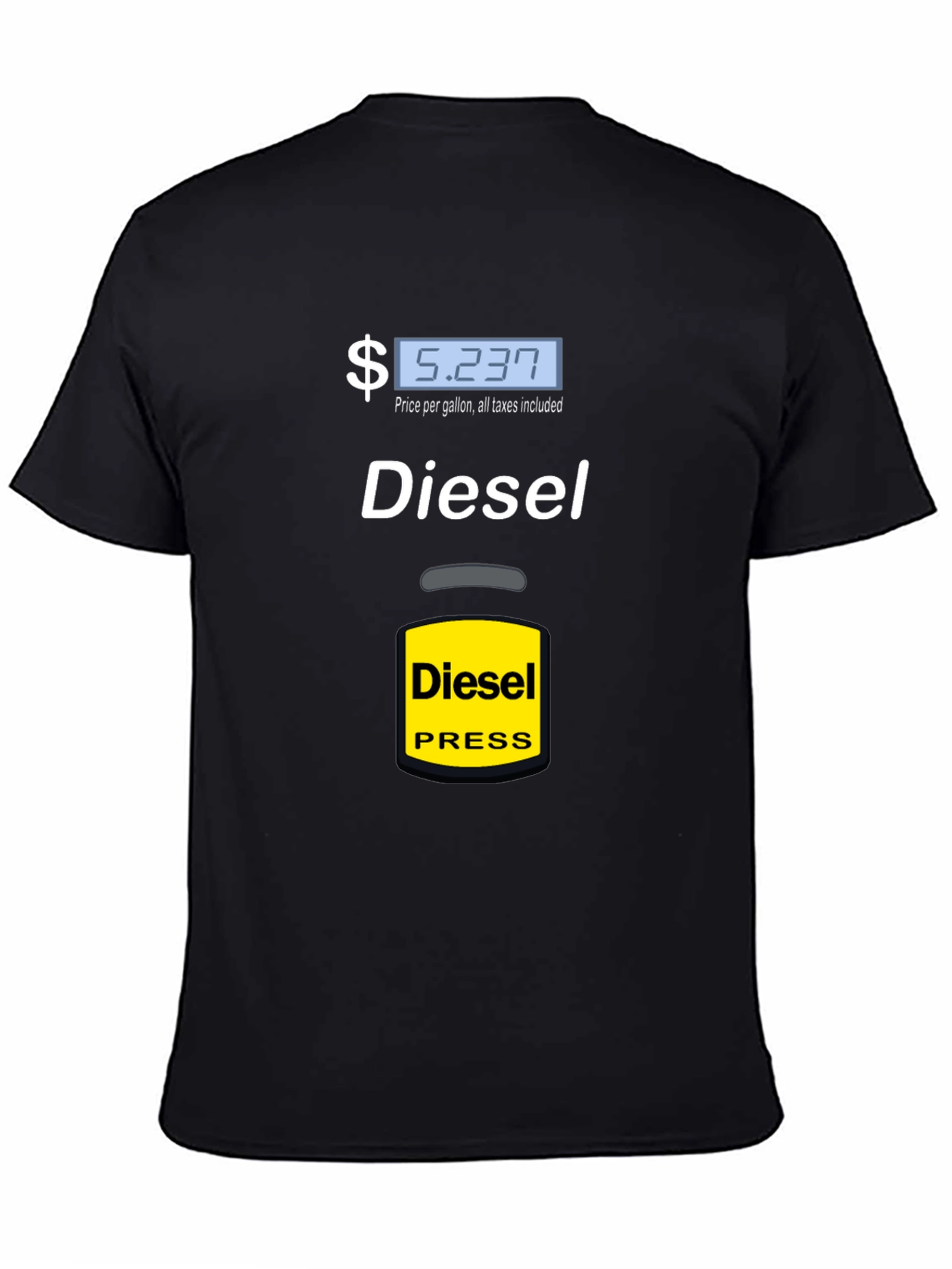Diesel Press Funny Black T-Shirt