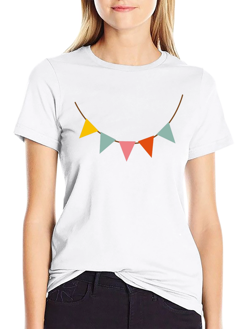 Festive Pennant Banner Graphic Tee