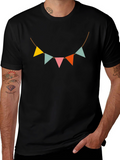 Festive Pennant Banner Graphic Tee