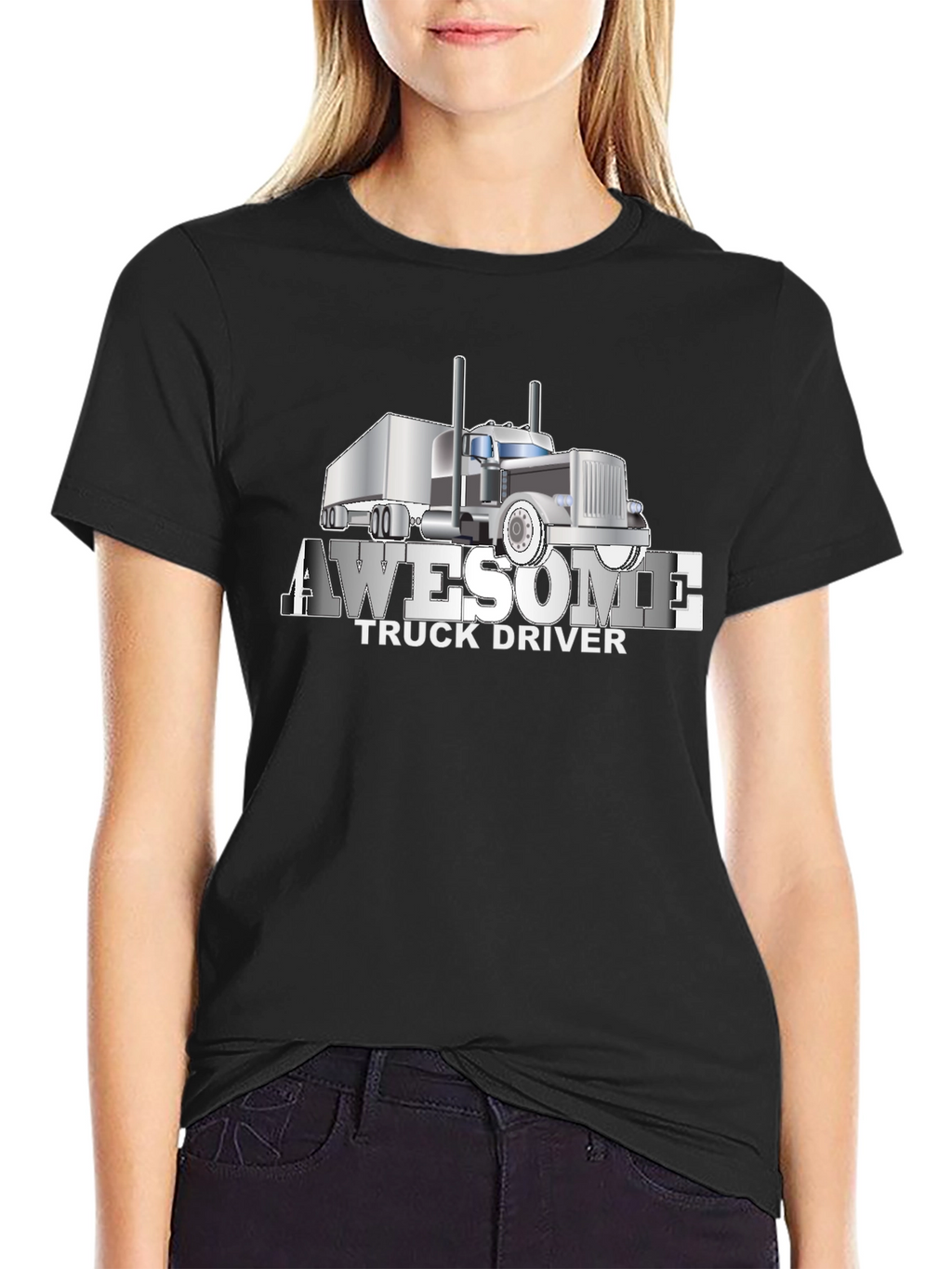 Awesome Truck Driver Graphic T-Shirt