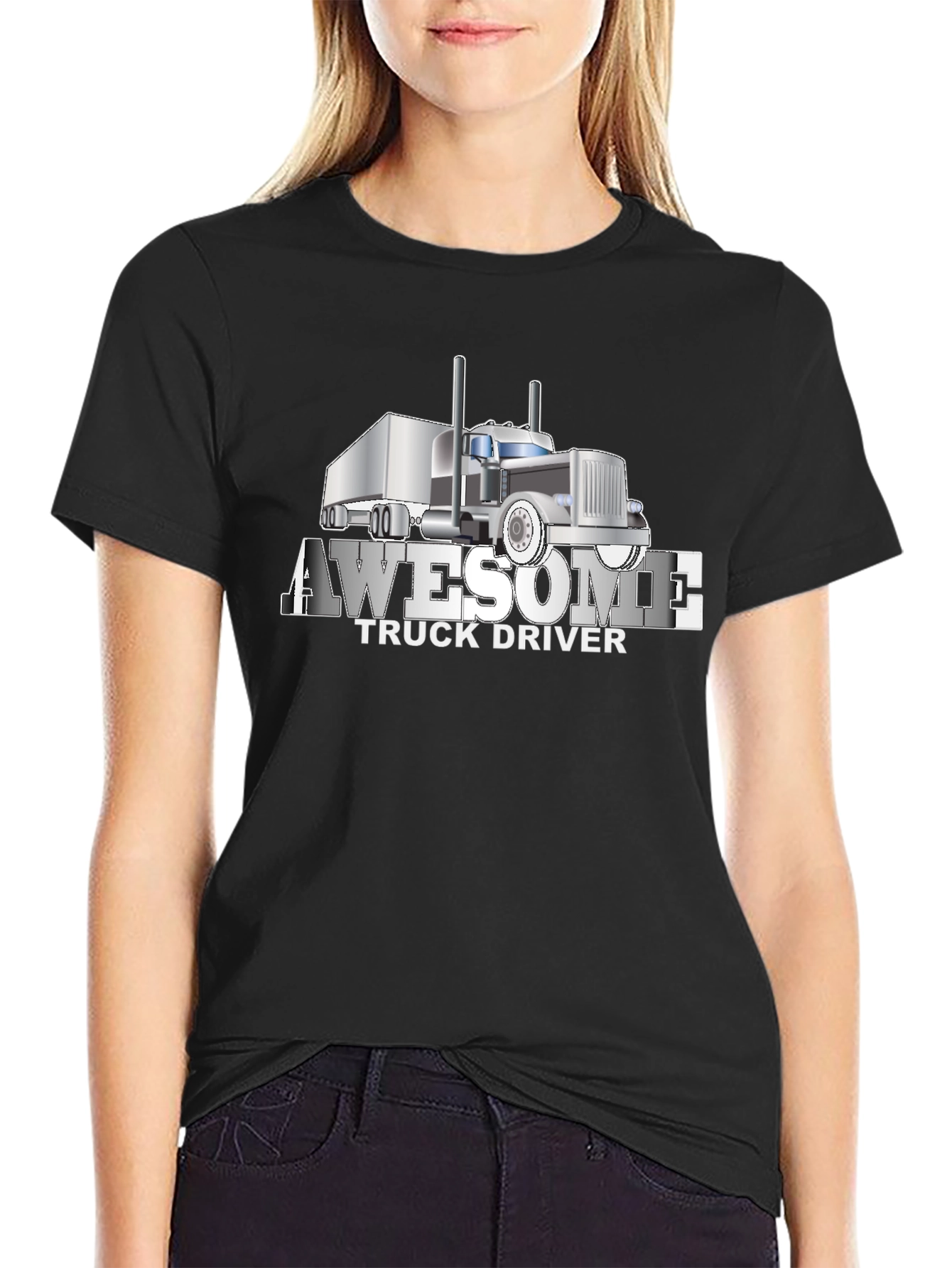 Awesome Truck Driver Graphic T-Shirt
