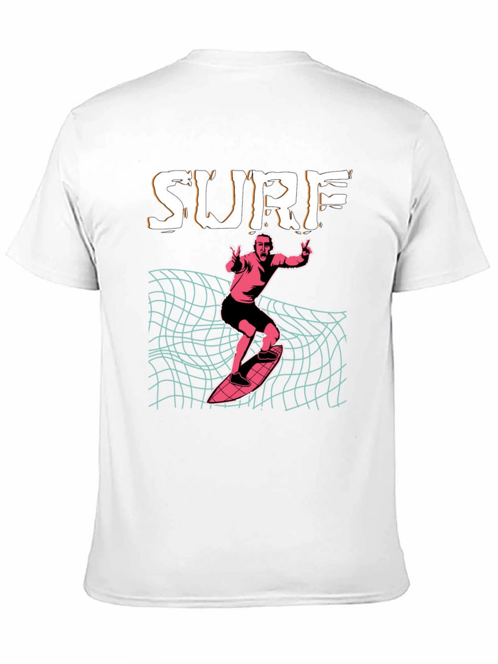Surf T-Shirt: Retro Wave Design