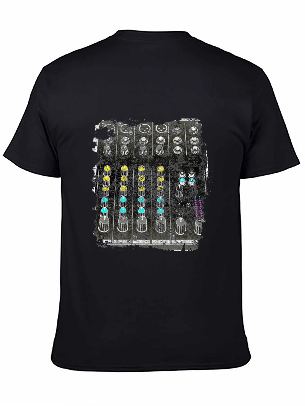 DJ Mixer Graphic Tee - Black Cotton T-Shirt