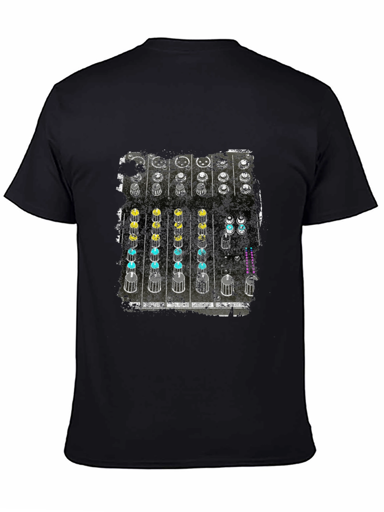 DJ Mixer Graphic Tee - Black Cotton T-Shirt