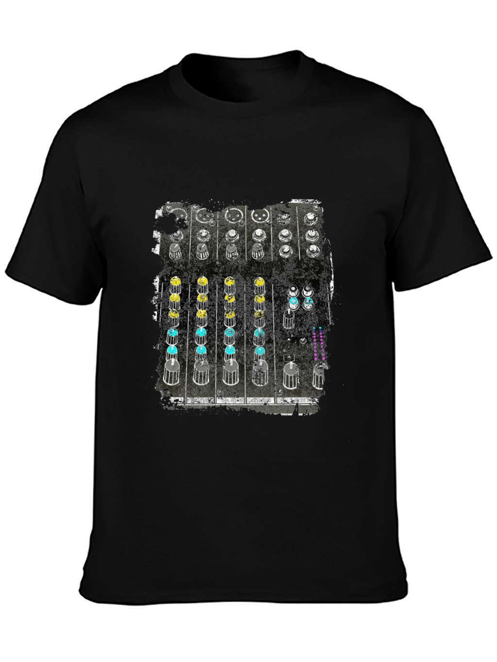 DJ Mixer Graphic Tee - Black Cotton T-Shirt