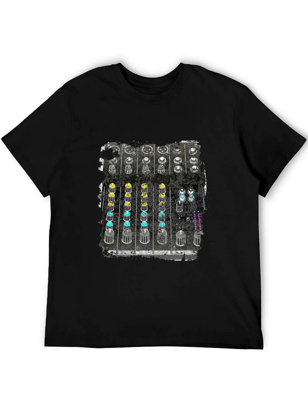 DJ Mixer Graphic Tee - Black Cotton T-Shirt