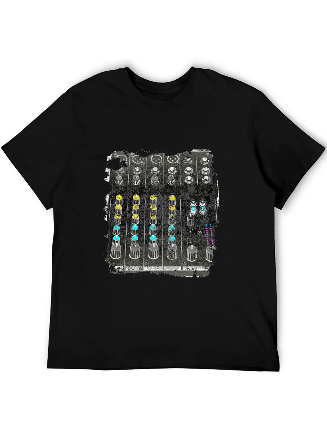 DJ Mixer Graphic Tee - Black Cotton T-Shirt