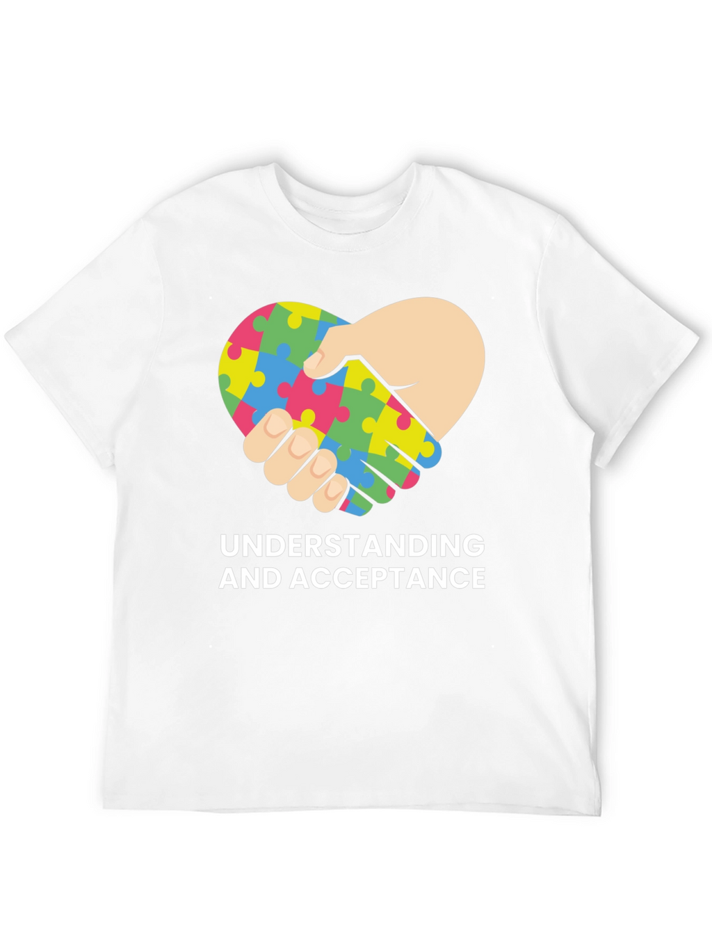 Autism Acceptance Heart Puzzle T-Shirt