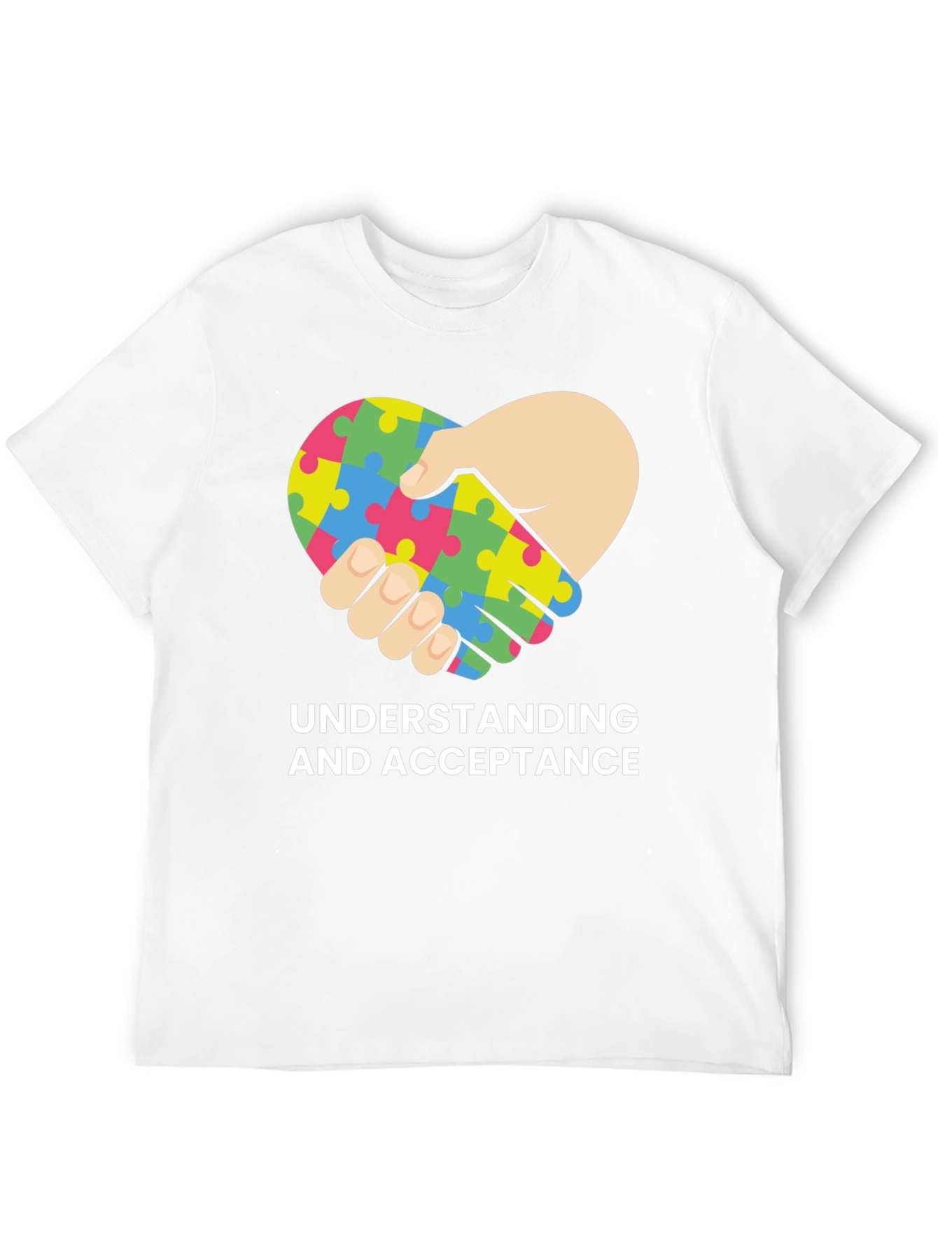 Autism Acceptance Heart Puzzle T-Shirt