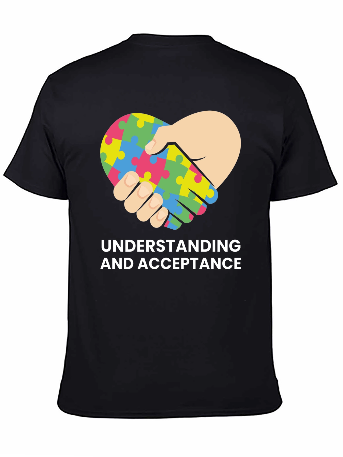 Autism Acceptance Heart Puzzle T-Shirt