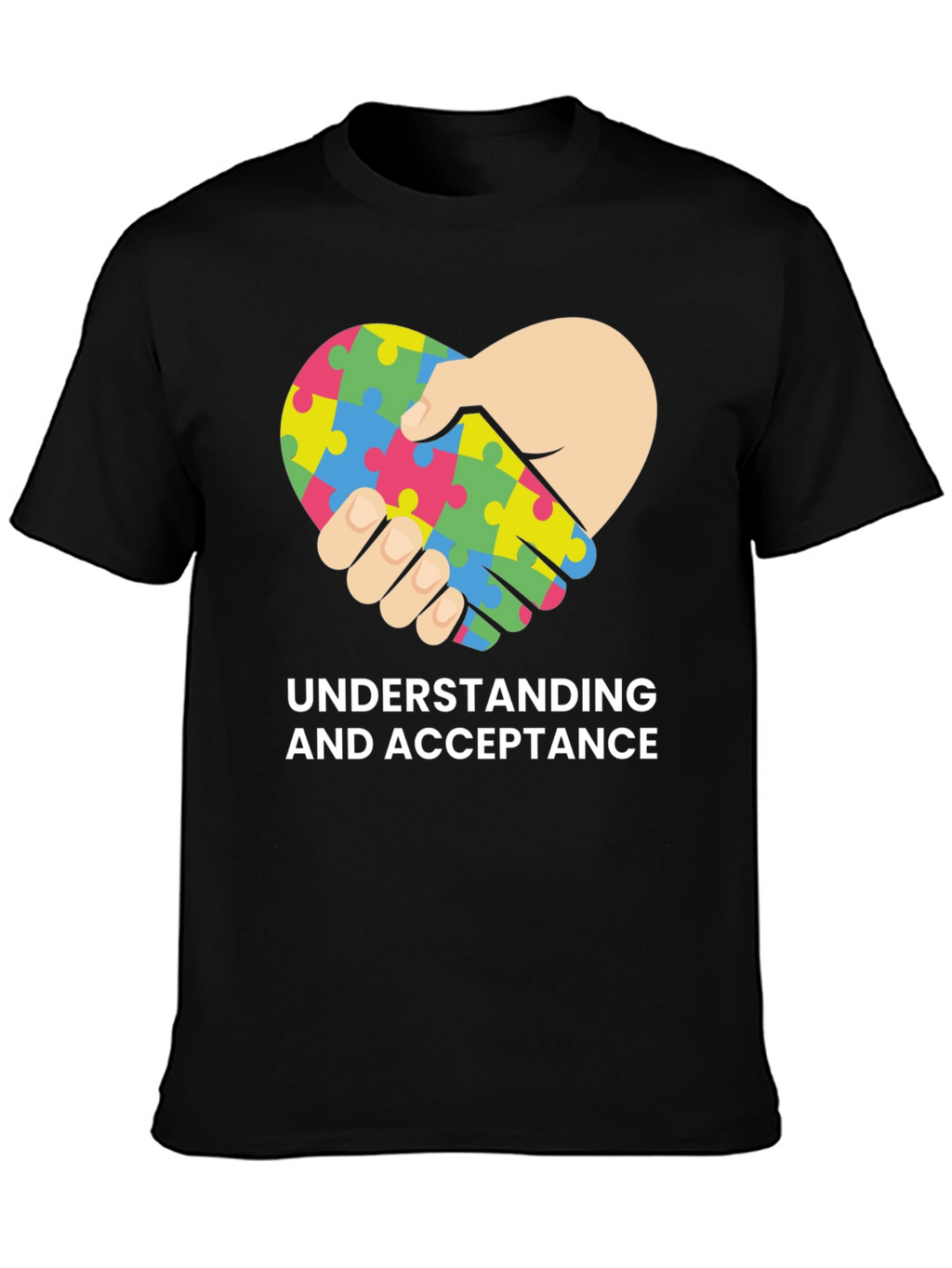 Autism Acceptance Heart Puzzle T-Shirt