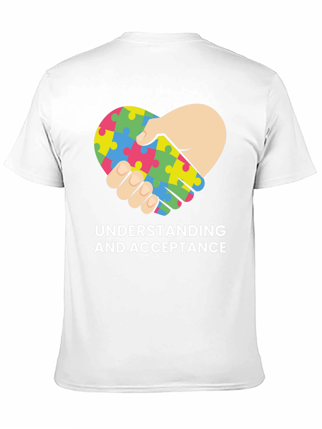 Autism Acceptance Heart Puzzle T-Shirt
