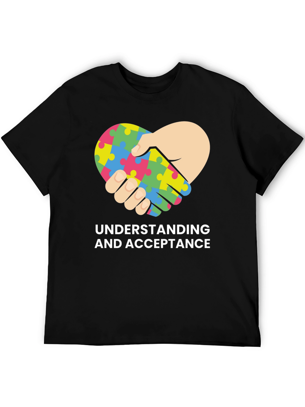 Autism Acceptance Heart Puzzle T-Shirt