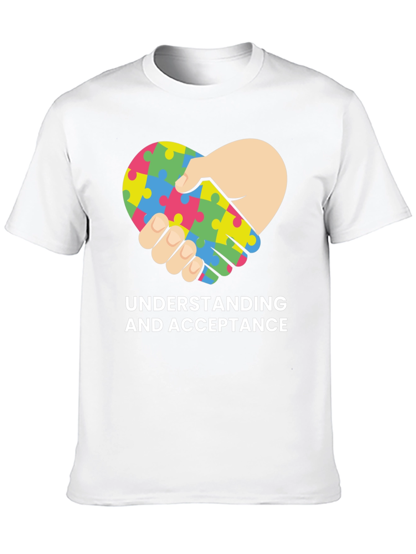 Autism Acceptance Heart Puzzle T-Shirt