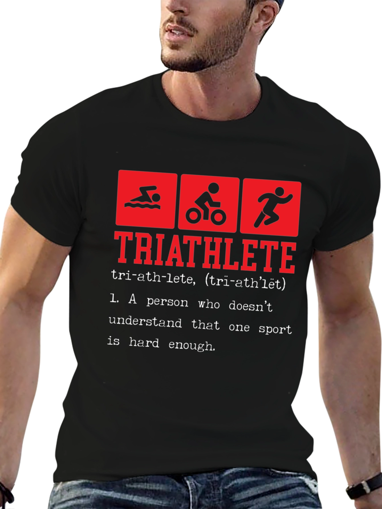 Triathlete Definition T-Shirt - Funny Triathlon Tee