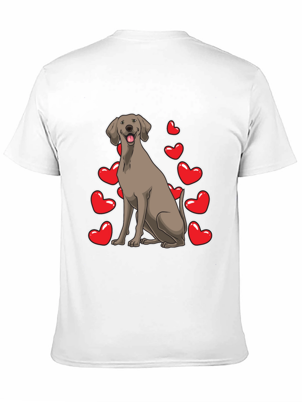 Dog and Hearts Graphic Tee