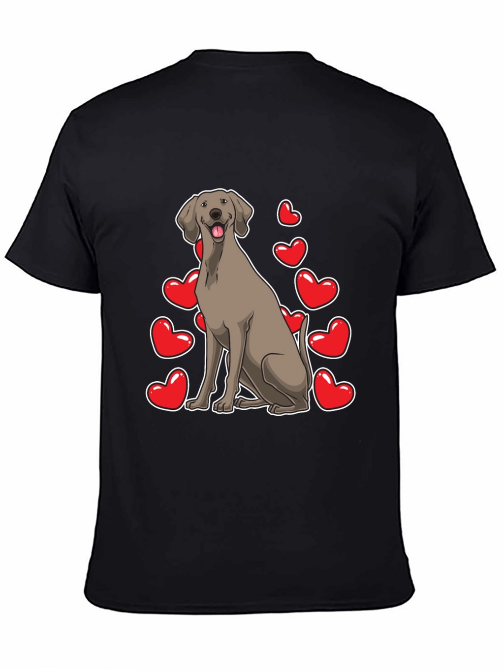 Dog and Hearts Graphic Tee