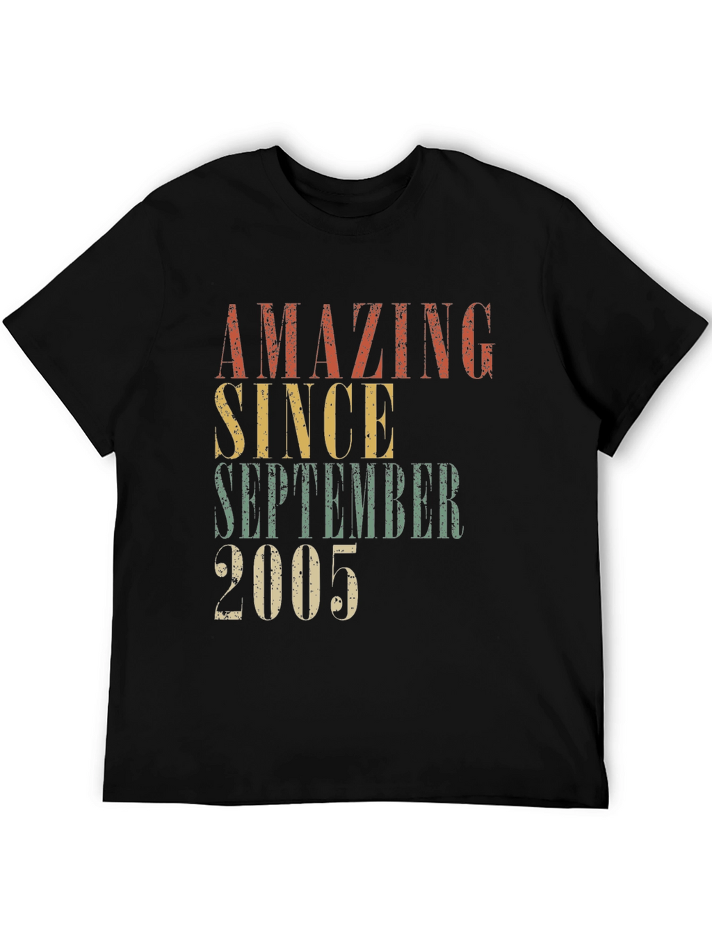 Amazing Since September 2005 Black T-Shirt