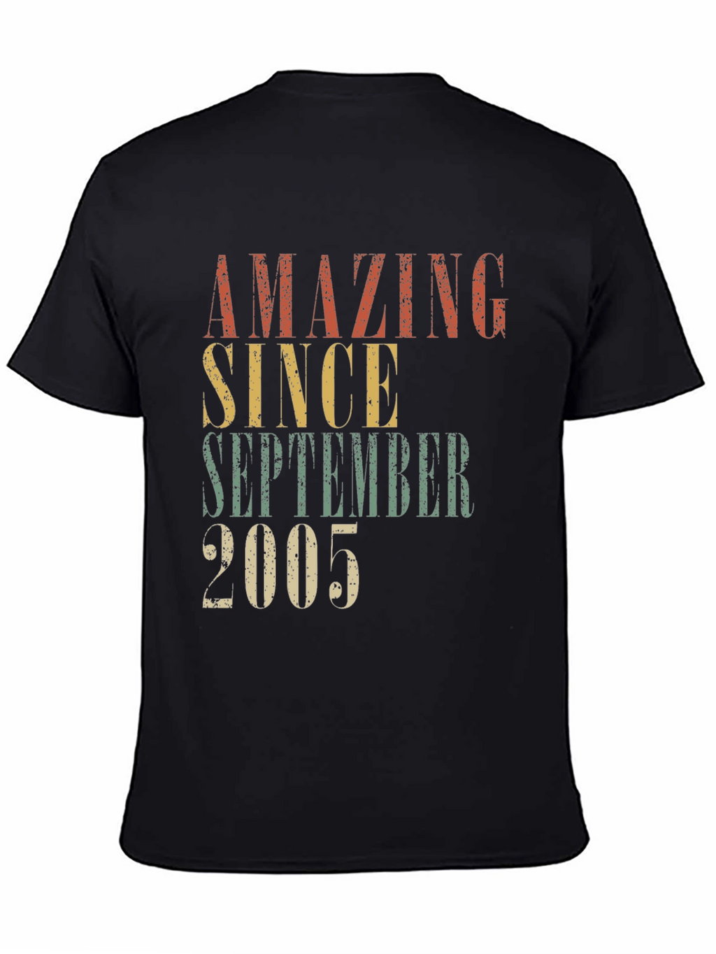 Amazing Since September 2005 Black T-Shirt