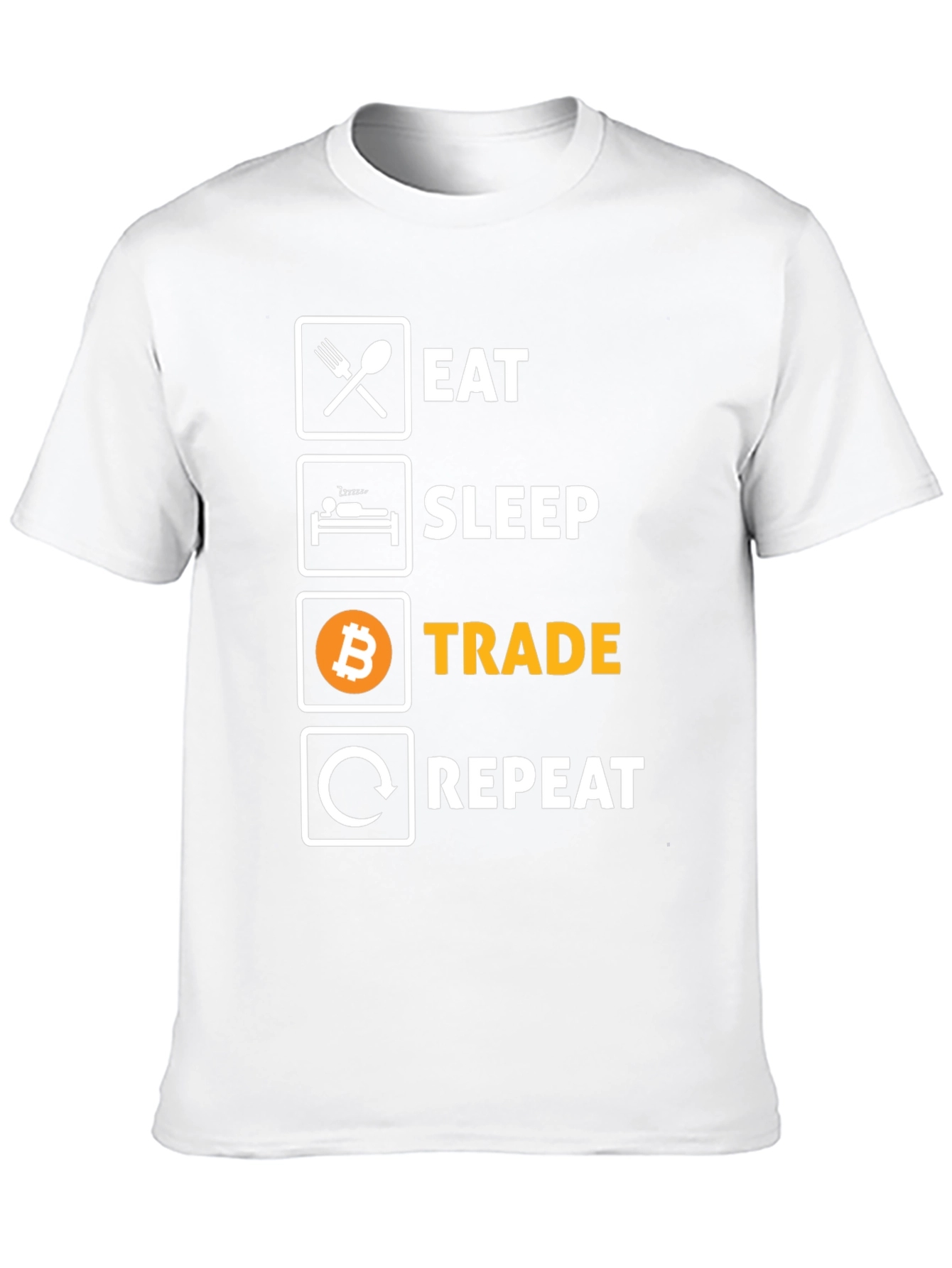 Eat Sleep Trade Repeat Bitcoin T-Shirt