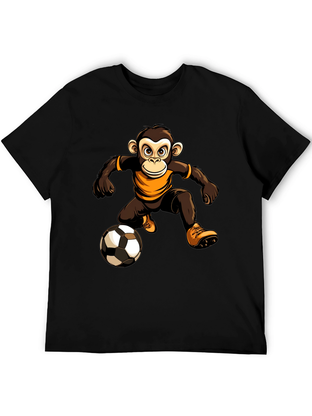 Monkey Soccer Player Graphic T-Shirt