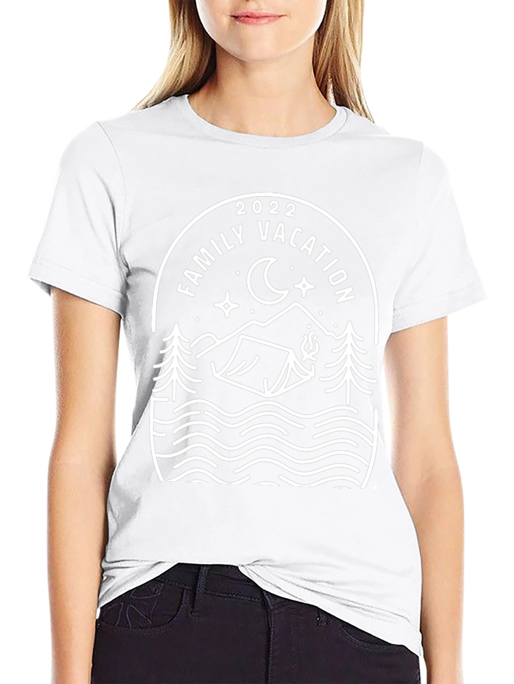 Family Vacation 2022 Black T-Shirt