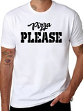 Pizza Please T-Shirt - Black Graphic Tee