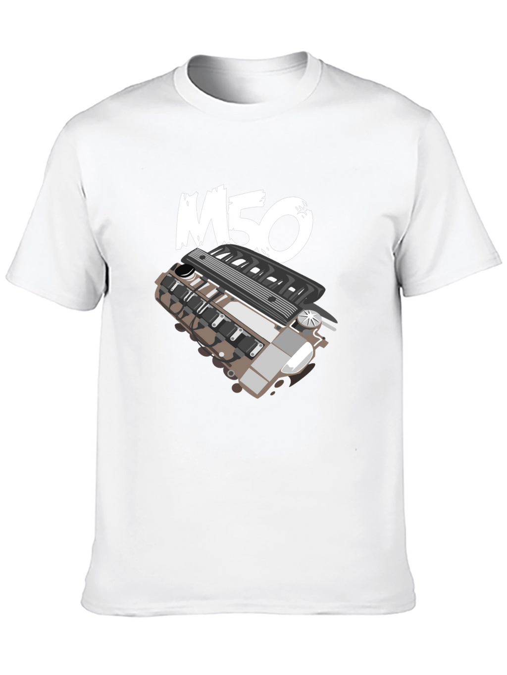 M50 Engine T-Shirt - Automotive Enthusiast Apparel