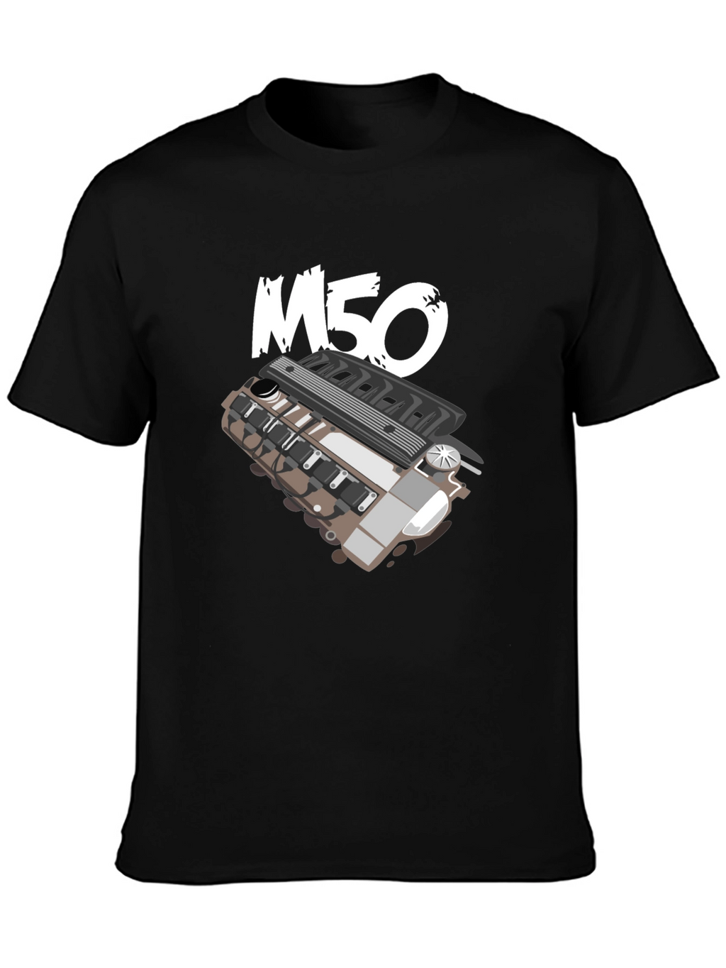 M50 Engine T-Shirt - Automotive Enthusiast Apparel