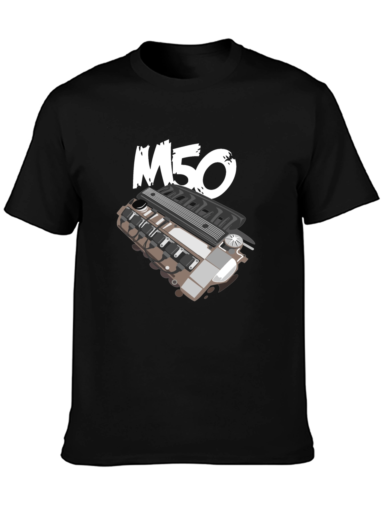 M50 Engine T-Shirt - Automotive Enthusiast Apparel