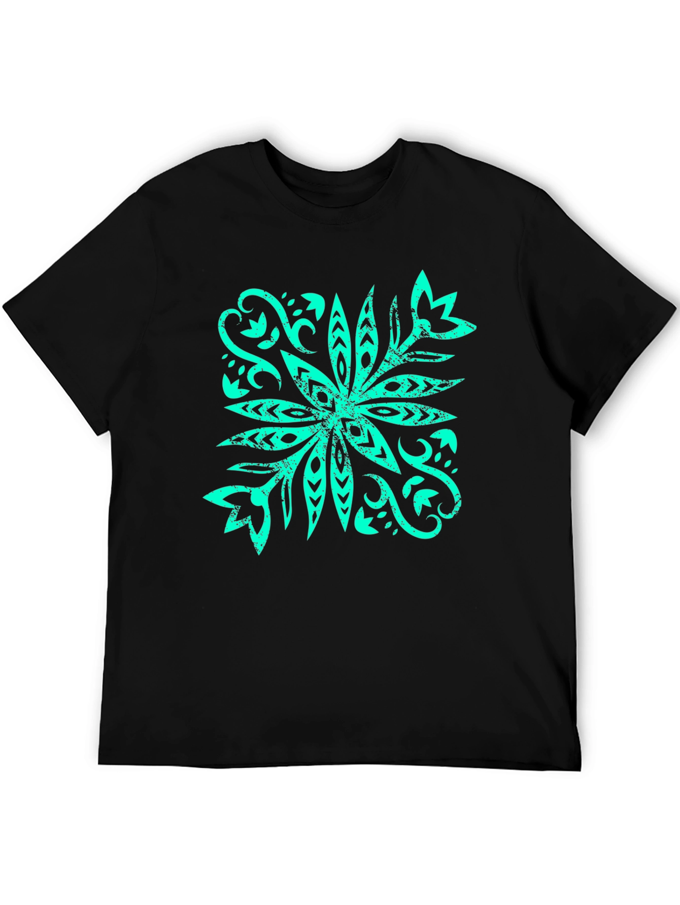 Stylish Graphic Tee - Tropical Flower Design