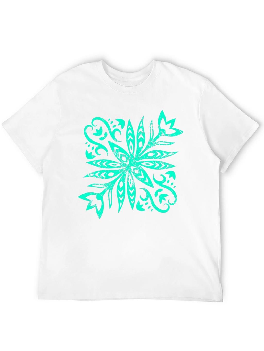 Stylish Graphic Tee - Tropical Flower Design