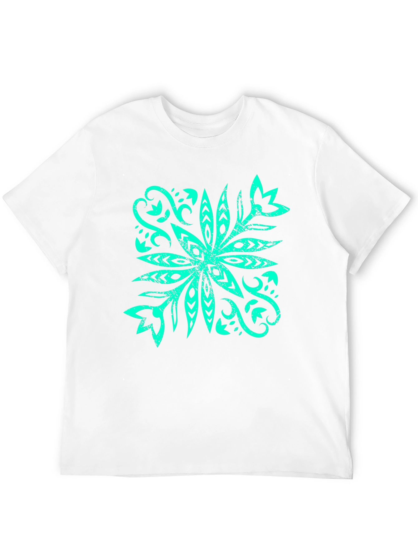 Stylish Graphic Tee - Tropical Flower Design