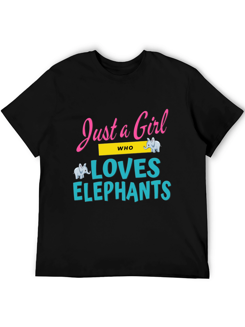 Just a Girl Who Loves Elephants Graphic Tee