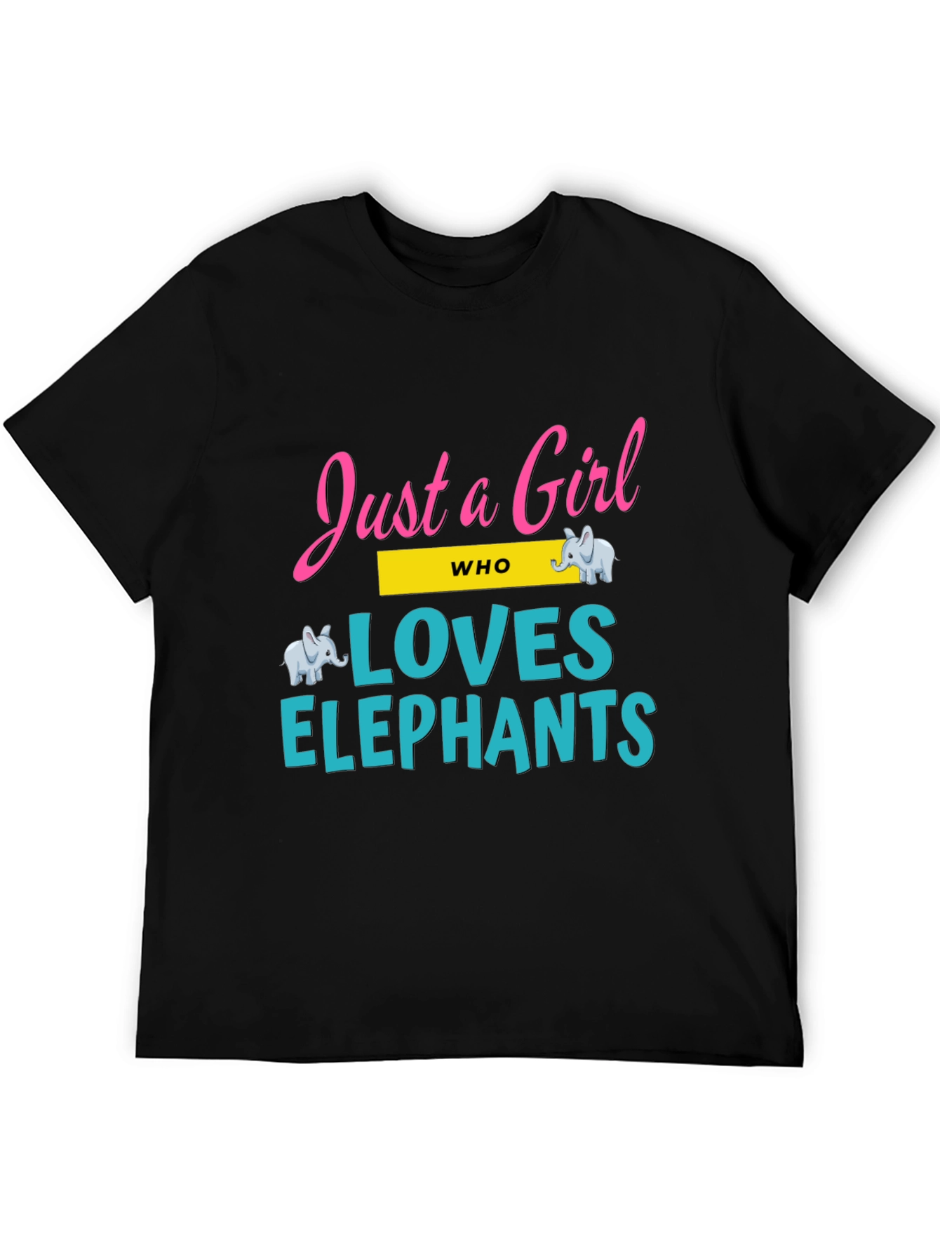 Just a Girl Who Loves Elephants Graphic Tee